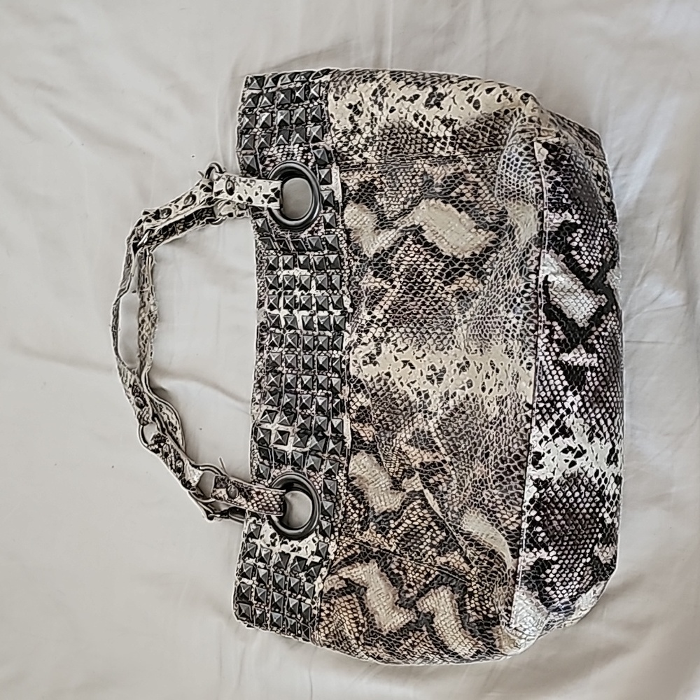 Faux Snake Skin Tote